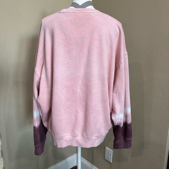 PINK VICTORIA’S SECRET maroon/pink Ombré Sweatshirt - Picture 2 of 6